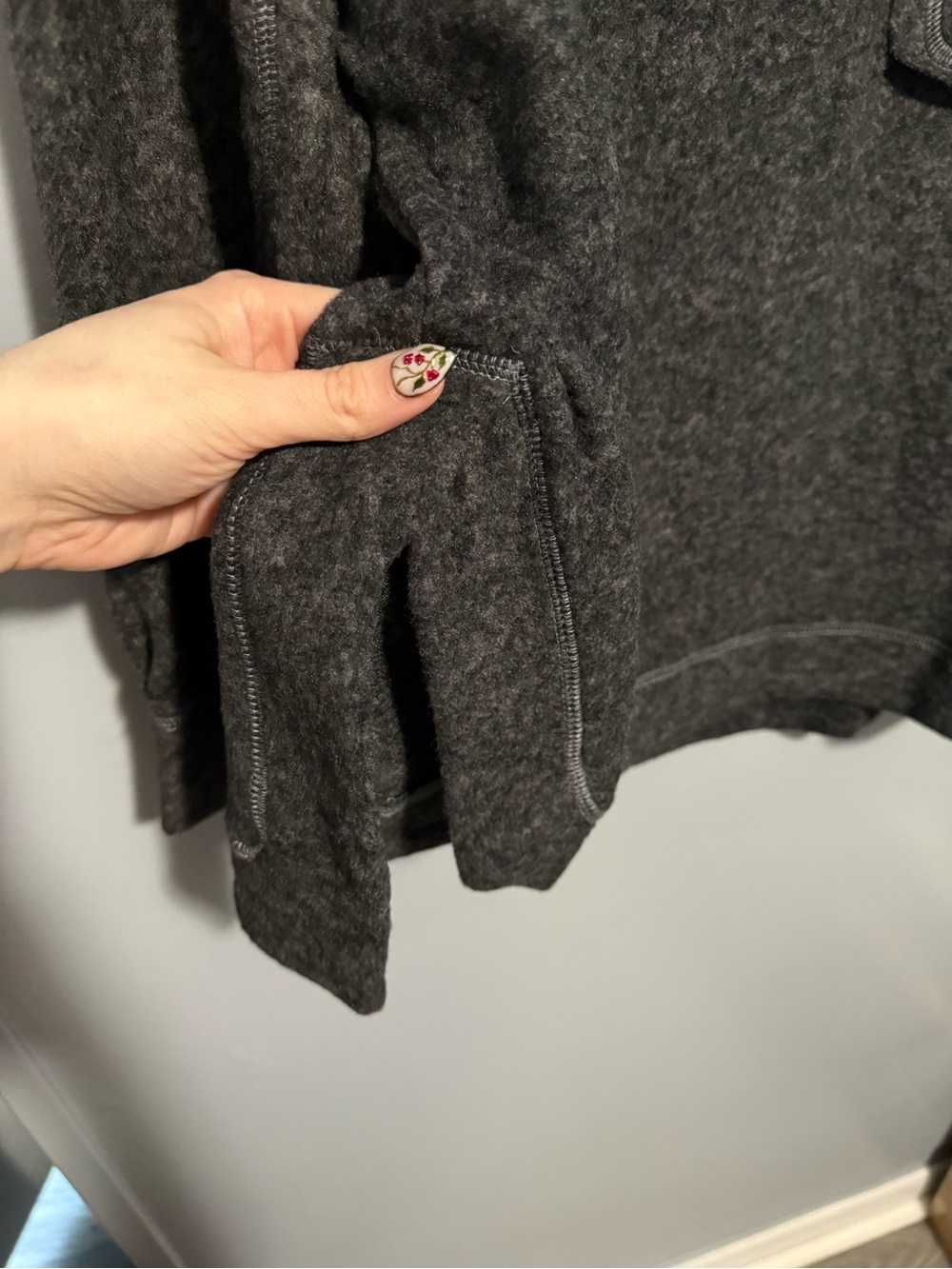 Zenana Super Soft Charcoal Pocket Lightweight Sweatshirt Top BB14 - Picture 4 of 6